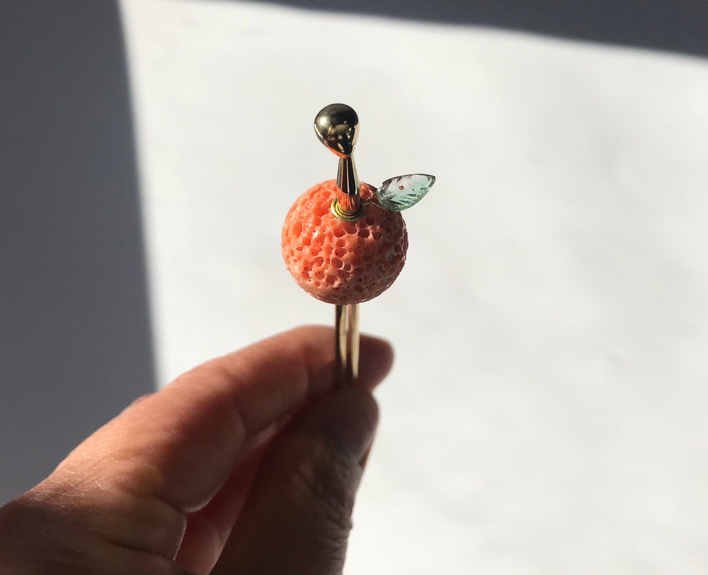 Coral Mikan Kanzashi