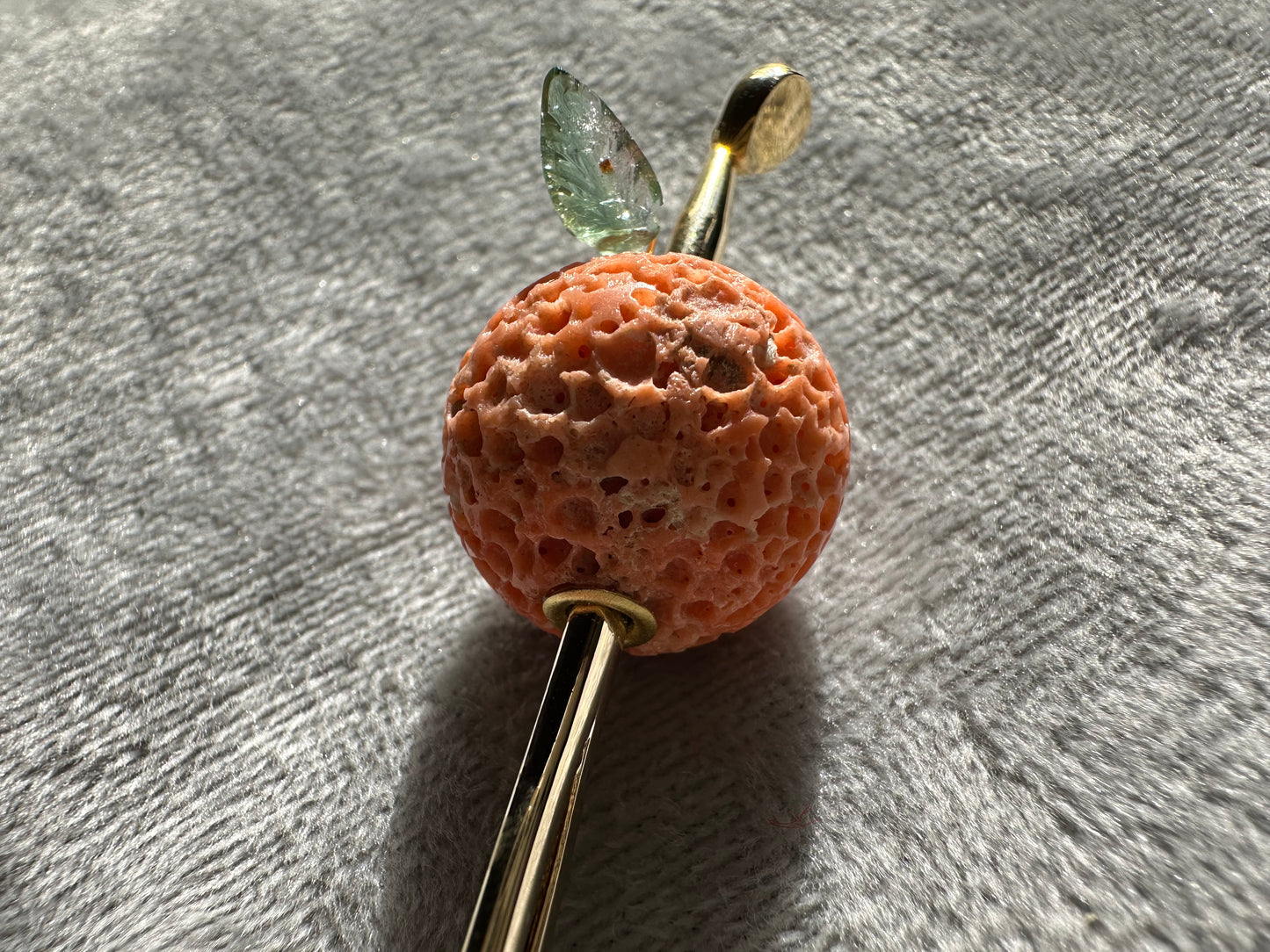 Coral Mikan Kanzashi