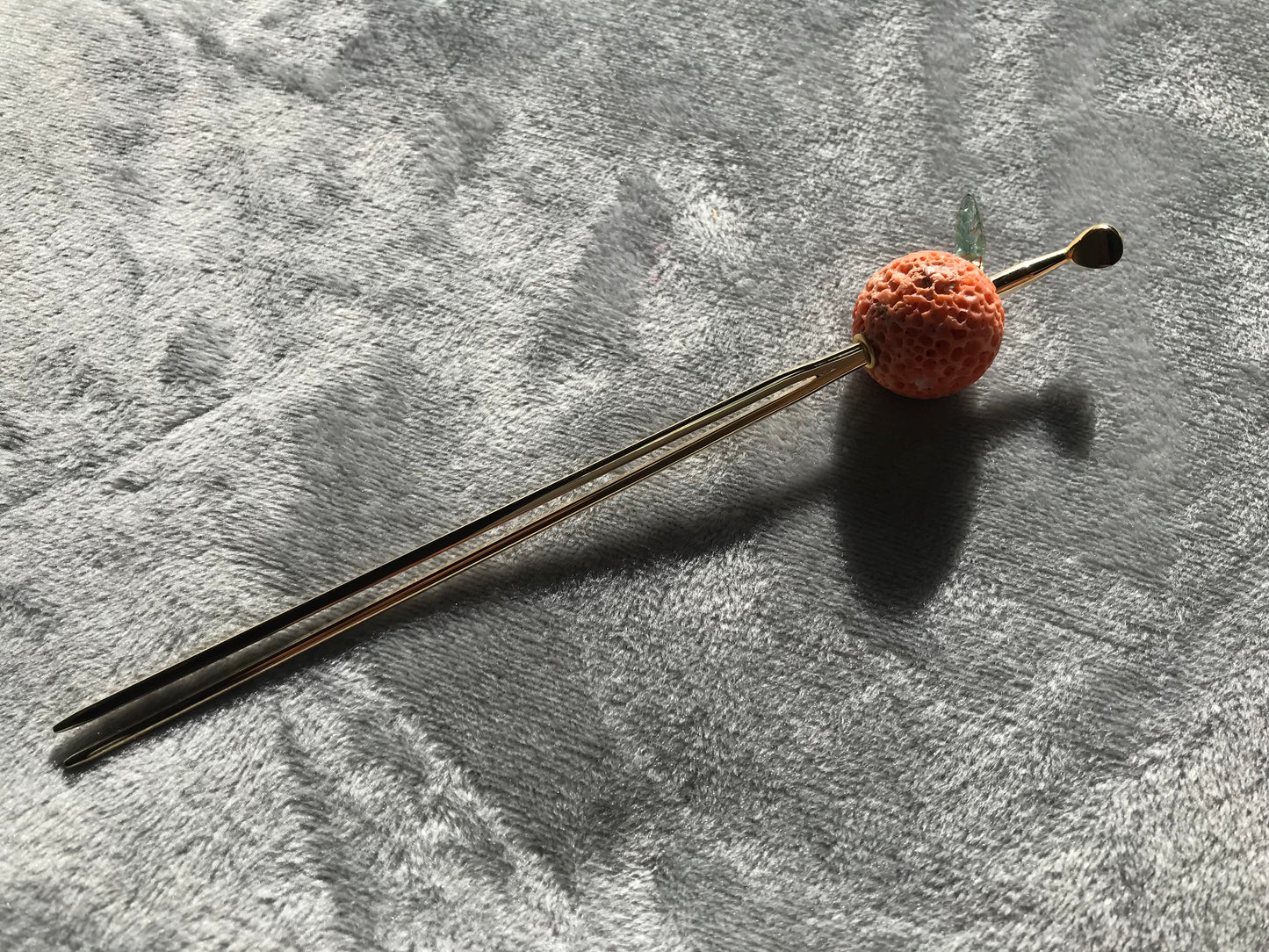 Coral Mikan Kanzashi