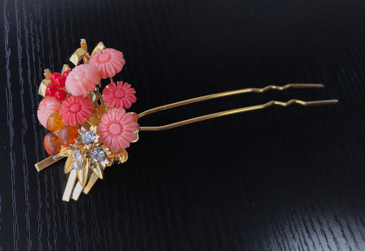 Kanzashi Japanese traditional wedding hair decoration